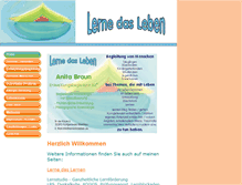 Tablet Screenshot of leben.lernedaslernen.de